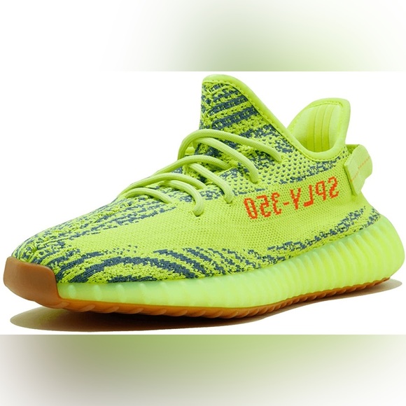 Adidas Men’s Yeezy Boost 350 V2 - Lime Green - Picture 1 of 10